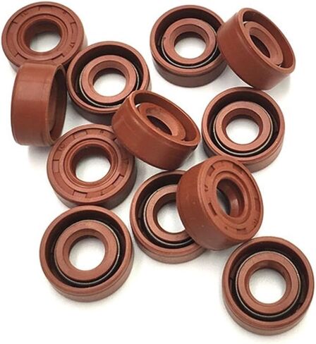 اللون البني مانع تسرب زيت العمود TC-5 * 14 * 5 5 * 15 * 6 6 * 16 * 5/6/7 7 * 17/19 * 6/8 مع زنبرك الرباط (6 × 16 × 5 مم 2 قطعة) in Kuwait