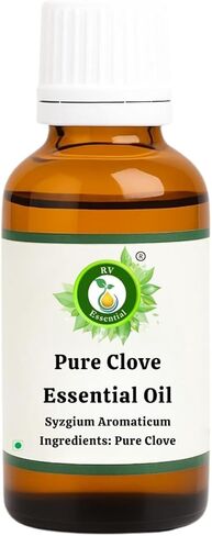 Clove Essential Oil | Syzgium Aomatic | Clove Oil | Clove Bud Oil | for Teeth | for Skin | for Cooking | 100% Pure Natural | Steam Distilled | Therapeutic Grade | 15ml | 0.507oz by R V Essential in Saudi Arabia