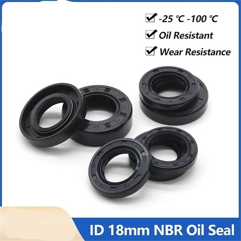 2/5 قطعة ID18mm النفط الأختام TC-18 */40/42/45/47*5/6/7/8/10 مللي متر النتريل المطاط رمح مزدوج الشفاه النفط طوقا (5 قطعة ، 18x24x7 مللي متر) in Kuwait