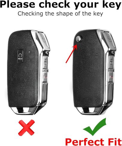 لغطاء مفتاح KIA Key Fob، مفتاح FlipKey ذو 3 أزرار، ملحقات غطاء مفتاح سلسلة المفاتيح لـ 2021 2022 2023 2024 2025 Seltos Sorento Sportage NIRO in Kuwait