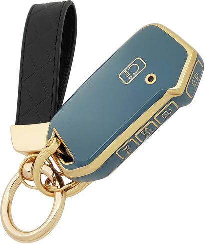حافظة غطاء حماية للمفتاح من مادة TPU متوافقة مع Kia Ceed Cerato Forte NIRO Seltos Sorento Soul Sportage Telluride Key Fob (أخضر) in Kuwait