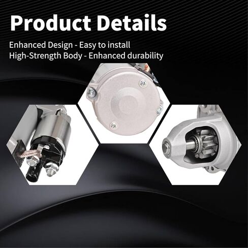 16431 Starter Motor for Dodge Durango 2016-2020 Jeep Gladiator JT 2020-2023 Wrangler JL 2018-2023 Grand Cherokee WK2 2016-2020 V6 3.6L 16431N MPA19625 R6029780AB 56029780AD 438000-2650 in Saudi Arabia