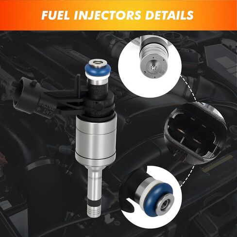 2012-2017 7-hole Fuel Injector Compatible for Land Rover Range Rover Evoque LR2 Discovery Sport, Ford Taurus Edge Kuga Focus Mondeo, Lincoln MKC MKT MKZ, 2.0L L4. Replaces BB5E-9F593-BA 0261500147 in Saudi Arabia