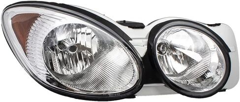 EPIC LIGHTING AMXOE Chrome Halogen Replacement Headlight Compatible for Buick 05-09 LaCrosse 05-09 Allure Canada [ GM2503341 GM2519142 25942065 25942067 ] Right Passenger Side RH in Kuwait
