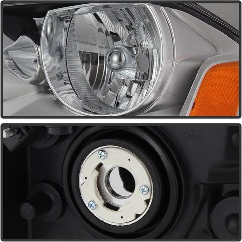 ACANII - For 2008-2014 Dodge Avenger Chrome Housing Headlights Headlamps Replacement Pair Set Driver + Passenger Side in Saudi Arabia