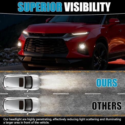 مجموعة مصابيح الرأس لسيارة Chevy Blazer 2019-2022، مجموعة المصابيح الأمامية لمصابيح الرأس طراز HID/Xenon Factory OEM لسيارة Chevy Chevy Blazer 2019 2020 2021 2022 84588816، 84788650، GM2503492C، جانب الركاب in Kuwait