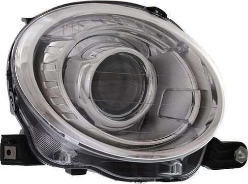 Garage-Pro Headlight Assembly Pair For Fiat 500 2012-2019, Driver and Passenger Side, Halogen With Bulb(s), Replaces# 5182428AE 5182429AE in Saudi Arabia