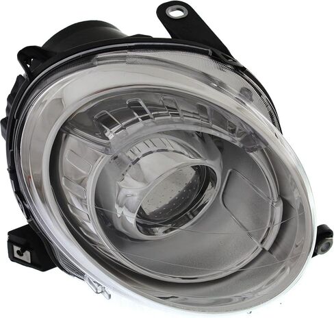 Garage-Pro Headlight Assembly Pair For Fiat 500 2012-2019, Driver and Passenger Side, Halogen With Bulb(s), Replaces# 5182428AE 5182429AE in Saudi Arabia