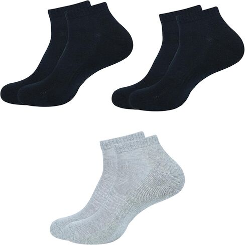 BSD Organics Ankle Socks for Men Pack of 6 | Soft Cotton Blend Low Cut Sock in Saudi Arabia