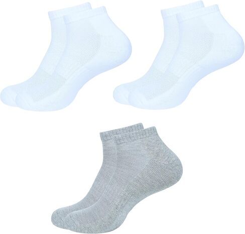 BSD Organics Ankle Socks for Men Pack of 6 | Soft Cotton Blend Low Cut Sock in Saudi Arabia