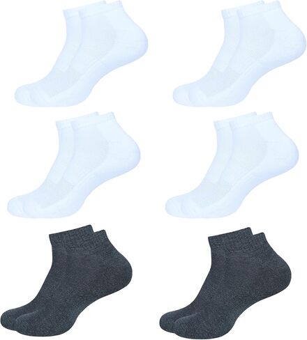 BSD Organics Ankle Socks for Men Pack of 6 | Soft Cotton Blend Low Cut Sock in Saudi Arabia