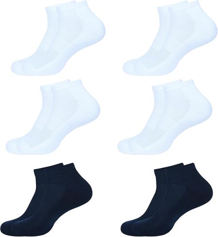 BSD Organics Ankle Socks for Men Pack of 6 | Soft Cotton Blend Low Cut Sock in Saudi Arabia