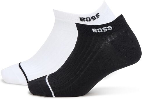 جوارب مضلعة بشعار الكاحل للرجال من BOSS مكونة من قطعتين in Kuwait