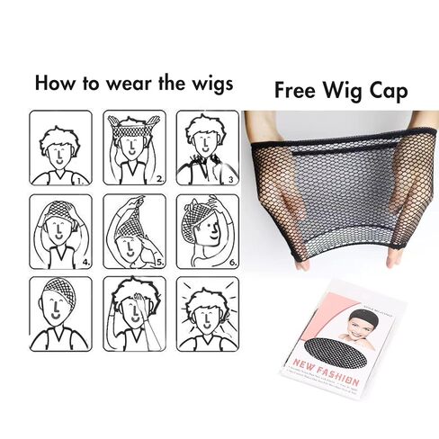 Brown Curly Wig Men 70s 80s Short Fluffy Afro Wig Heat Resistant Synthetic Hair for Halloween Party Costume Daily Use (Brown) in Kuwait