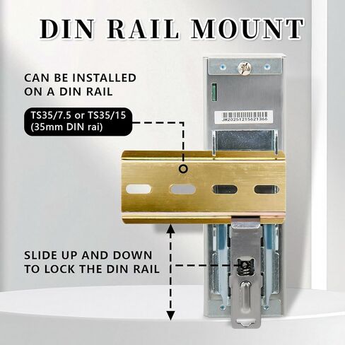 NDR-120-24 Din Rail Power Supply، 120W 24V 5A AC إلى DC Switching Converter، 100-240VAC مدخل عالمي، مع ضبط الجهد ومؤشر DC OK in Kuwait