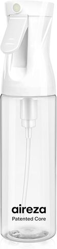 Continuous Spray Bottle – Patented Superior Ultra-Fine Mist Sprayer for Hair Styling, Plants & Cleaning, Durable 360° Leak-Proof BPA-Free Refillable Mister, White 300 ml / 10 oz in Saudi Arabia