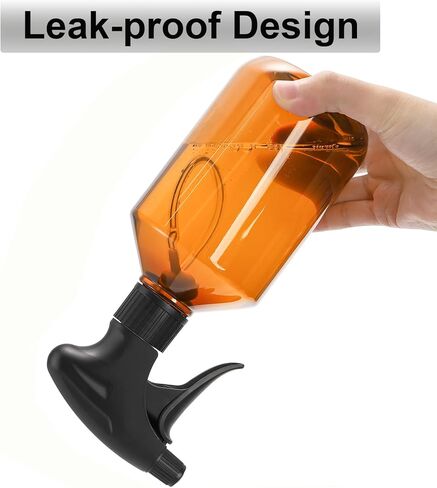 Bekith 6 Pack 360° Plastic Spray Bottles, 17oz/510ml Empty Refillable Containers, Upside Down Fine Mist Spray Bottle with Adjustable Nozzle for Cleaning, Cooking, Hair, Plant in Saudi Arabia
