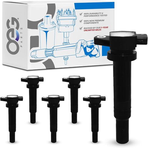 New Ignition Coil Compatible With Hyundai Kia, Magentis, Optima, Rondo, Santa Fe 2007-2010 C782 6738303 C1567 5C1624 E1058 UF558 27301-3E400 DMB2030 in Saudi Arabia