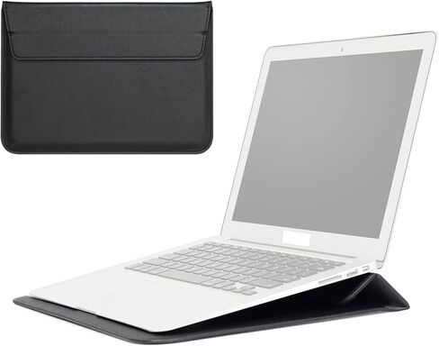 حافظة كمبيوتر محمول مع حامل لجهاز MacBook Air 13 بوصة M2 A2681 M1 A2337 A2179 A1932/Pro 13 M2 M1 A2338 A2251 A2289 A2159 A1989 A1706 A1708، حقيبة كمبيوتر محمول رفيعة للغاية لجهاز MacBook in Kuwait