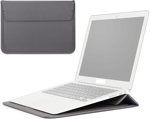 حافظة كمبيوتر محمول مع حامل لجهاز MacBook Air 13 بوصة M2 A2681 M1 A2337 A2179 A1932/Pro 13 M2 M1 A2338 A2251 A2289 A2159 A1989 A1706 A1708، حقيبة كمبيوتر محمول رفيعة للغاية لجهاز MacBook in Kuwait