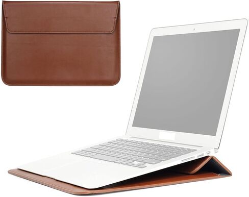 حافظة كمبيوتر محمول مع حامل لجهاز MacBook Air 13 بوصة M2 A2681 M1 A2337 A2179 A1932/Pro 13 M2 M1 A2338 A2251 A2289 A2159 A1989 A1706 A1708، حقيبة كمبيوتر محمول رفيعة للغاية لجهاز MacBook in Kuwait