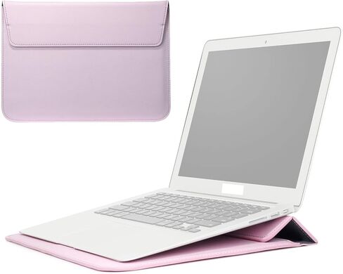حافظة كمبيوتر محمول مع حامل لجهاز MacBook Air 13 بوصة M2 A2681 M1 A2337 A2179 A1932/Pro 13 M2 M1 A2338 A2251 A2289 A2159 A1989 A1706 A1708، حقيبة كمبيوتر محمول رفيعة للغاية لجهاز MacBook in Kuwait