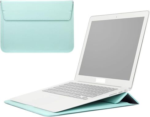 حافظة كمبيوتر محمول مع حامل لجهاز MacBook Air 13 بوصة M2 A2681 M1 A2337 A2179 A1932/Pro 13 M2 M1 A2338 A2251 A2289 A2159 A1989 A1706 A1708، حقيبة كمبيوتر محمول رفيعة للغاية لجهاز MacBook in Kuwait
