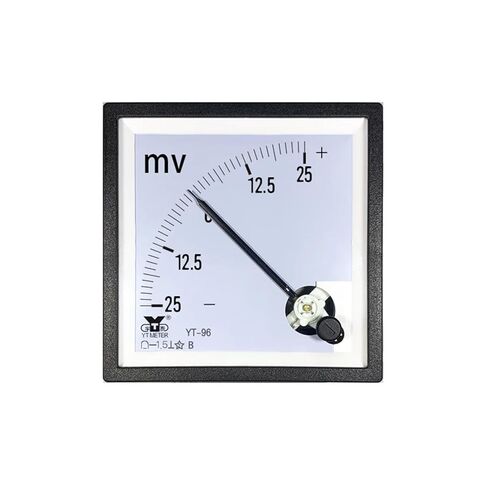 Cp96 Plus-Minus millivolt Meter 25mv bi-Directional 30mv±100mv sq96 dh96 DC Voltmeter 90 * 90 in Kuwait