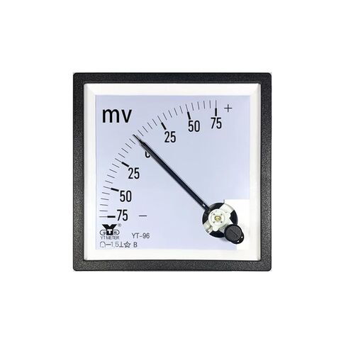 Cp96 Plus-Minus millivolt Meter 25mv bi-Directional 30mv±100mv sq96 dh96 DC Voltmeter 90 * 90 in Kuwait