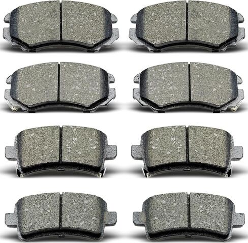Front Rear Ceramic Brake Pads 8 Pieces Set fit for 2010-2014 Buick LaCrosse,for 2011-2014 Buick Regal,for 2013-2015 Chevrolet Malibu,for 2014 Impala in Kuwait