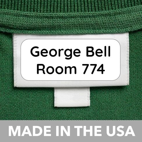 Clothing Labels for Nursing Home (60 Labels) Personalized Name Stickers for Clothing Tags and Personal Items - Washable Name Tags for Laundry in Kuwait