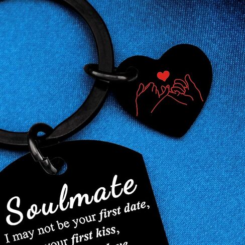 Soulmate Gifts for Women Men I Love You Valentines Day Gifts for Her Him Best First 1st Anniversary Birthday Romantic Valentines Day Gift Keychain for Wife Husband in Saudi Arabia