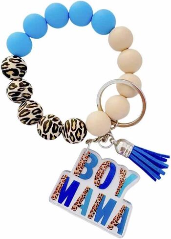 Lemua Boy Mom Girl Mom Keychain Wristlet Gifts for Women in Saudi Arabia