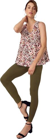 Jessica London Women's Plus Size Stretch Cotton V-Neck Trapeze Tank in Kuwait