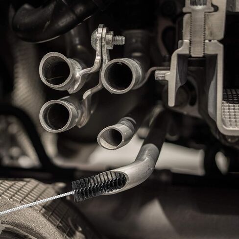 مجموعة أدوات تنظيف المكربن، مجموعة منظف رأس الشعلة البخاخة تتضمن فرشتين برأس واحد و30 إبرة و15 فرشاة نايلون و13 سلك تنظيف ومكشطة واحدة و4 خطافات نظيفة لحام المنشار الكهربائي للدراجات النارية ATV in Kuwait