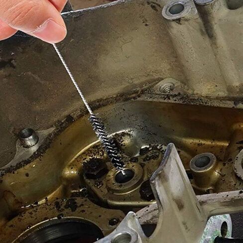 مجموعة أدوات تنظيف المكربن، مجموعة منظف رأس الشعلة البخاخة تتضمن فرشتين برأس واحد و30 إبرة و15 فرشاة نايلون و13 سلك تنظيف ومكشطة واحدة و4 خطافات نظيفة لحام المنشار الكهربائي للدراجات النارية ATV in Kuwait