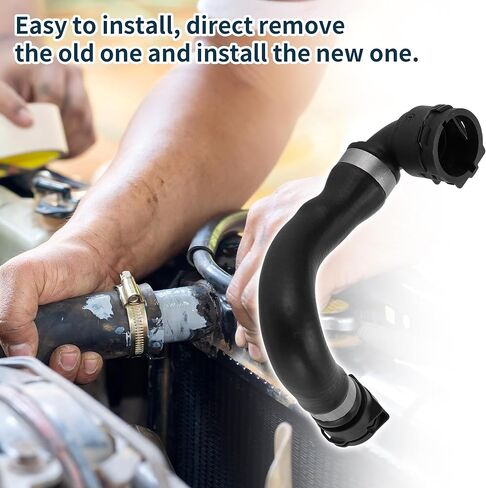Radiator Hose Heater Hose No.17127535535 for BMW X3 2016-2019 Rubber Coolant Pipe Black 1 Pc in Saudi Arabia