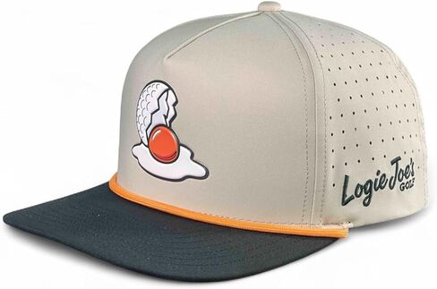 Logie Joe's Breakfast Ball Golf Hat | Snapback Cap | Built-in Magnetic Ball Marker Holder + Marker Included | Adjustable | Mulligan Tan in Kuwait