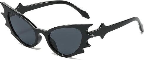 Bat Sunglasses Women Men Funny Cat Eye UV 400 Protection Goth Modern Retro Fashion Style Decorative Eyewear for Halloween Party Daily Supplies in Kuwait