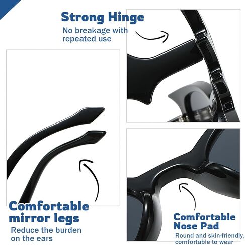 Bat Sunglasses Women Men Funny Cat Eye UV 400 Protection Goth Modern Retro Fashion Style Decorative Eyewear for Halloween Party Daily Supplies in Kuwait