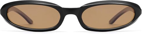 Retro Tiny Oval Cat Eye Sunglasses for Women Small Face Narrow Style Trendy Polarized Cool Rave Sunnies AP3767 in Saudi Arabia