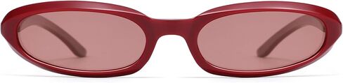 Retro Tiny Oval Cat Eye Sunglasses for Women Small Face Narrow Style Trendy Polarized Cool Rave Sunnies AP3767 in Saudi Arabia