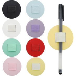 مجموعة مكونة من 8 قطع من حامل القلم على شكل قلب لأجهزة الكمبيوتر المحمول والكمبيوتر اللوحي والكتاب المقدس و8 ألوان من حاملات الأقلام الجلدية ذاتية اللصق مع حلقة مرنة in Kuwait