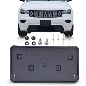License Plate Tag Brackets Frame Holder Front Fit Jeep Grand Cherokee 2014 2015 2016 Replacement for 68144511AD 68144511AB, 68144511AC, (May not Fully fit Your Model. See Pic 2 for Details) in Kuwait