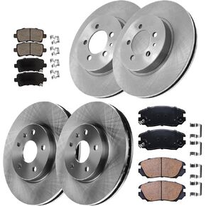 12.64" Front and 12.4" Rear Brake Kit Replacement for 2014 2015 2016 2017 2018 2019 2020 Chevrolet Impala, 2013 2014 2015 Chevy Malibu, for Buick LaCrosse Regal Brakes and Rotors in Kuwait