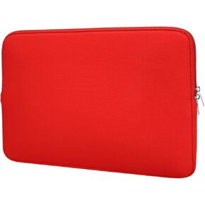 Laptop Case - Polyester Computer Sleeve Carrying Bag Shockproof Laptop Protective Cover for 17" Notebook, Red in Kuwait