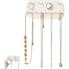 3 عبوات من منظم المجوهرات على الحائط، حامل قلادة على شكل خطاف للمجوهرات، منظم حامل المجوهرات، منظم المجوهرات، منظم المجوهرات، حامل قلادة من الأكريليك المعلق in Kuwait