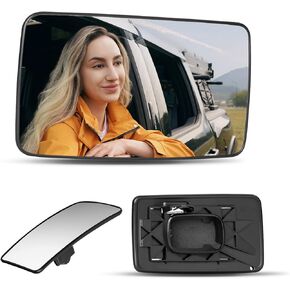 Lower Passenger Side Mirror Compatible with Ford F150 2013-2014, F250 F350 F450 F550 2008-2016, F650 F750 2016-2019 Super Duty Pickup Truck - Right Side Mirrors Replacement Glass in Kuwait