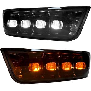 مصابيح ضباب LED نهارية متوافقة مع تاكوما 2012 2013 2014 2015 مع مصابيح دي ار ال بيضاء/ قطع اشارة انعطاف كهرمانية وملحقات in Kuwait