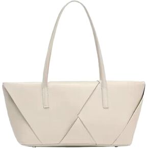 Woven Tote Bag Large Capacity Zipper Handbag Shoulder Bag Hobo Underarm Bags for Travel in Kuwait